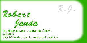 robert janda business card